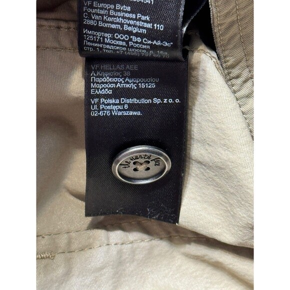 The North Face Women’s Khaki Nylon Stretch Shorts Size 10 Outdoor Hiking Cuffed - Picture 8 of 12